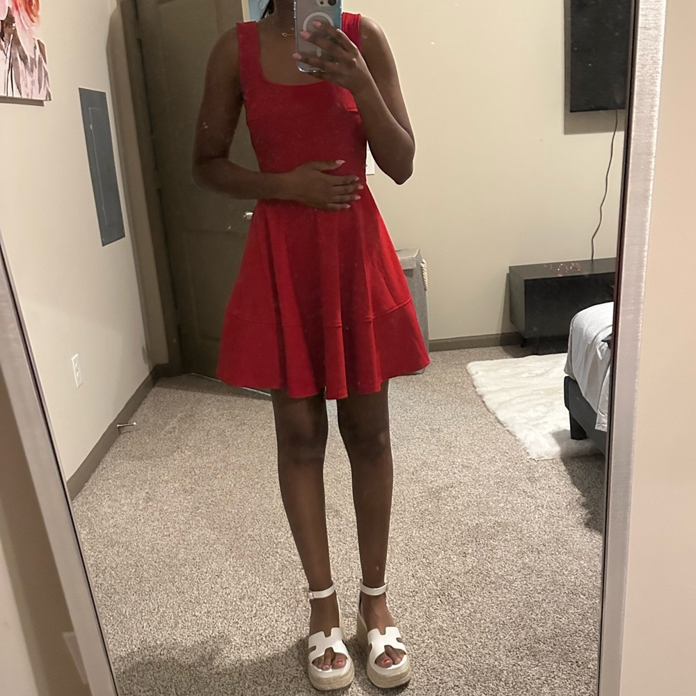 Lulu's Red Mini Dress - Picture 3 of 3
